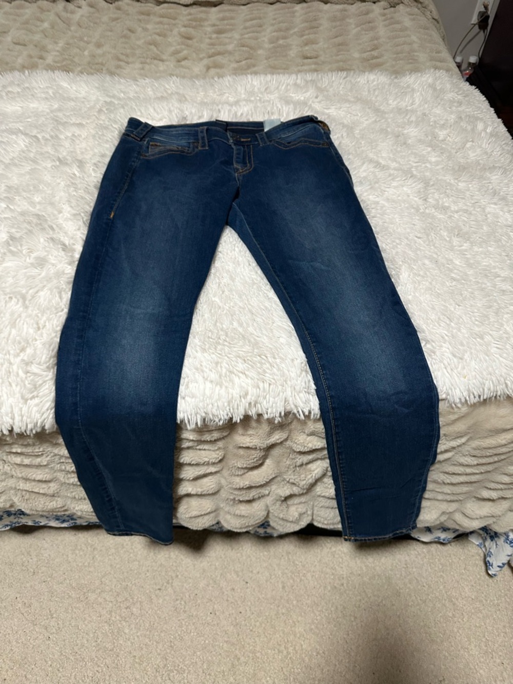 True Religion Women's Dark Indigo Skinny Jeans